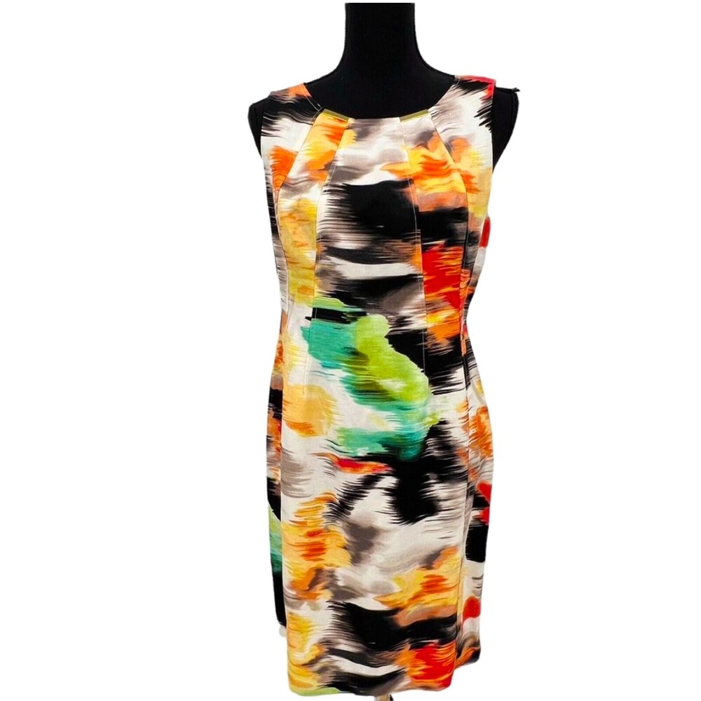 Calvin Klein Vibrant Abstract Mini Dress